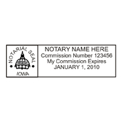 Huk Rubber Stamp Co. is the place for quality Iowa notary stamps. We carry a variety of different mounts to fit your needs.