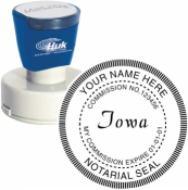 RNDNOT2 - 2" Round Maxlight Notary Stamp